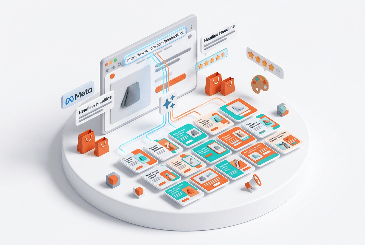 How I Generate 60 Static Ads From One Product URL in 12 Minutes (Claude + HeyOz Workflow)